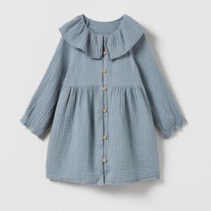 Zara Kids Casual Blue Dress